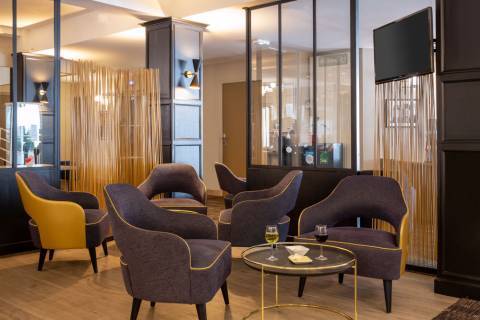 Lounge du Best Western Plus l'Artist Hotel au centre de Tours proche de la Gare 